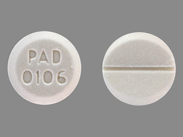 Imprint PAD 0106 - bromocriptine 2.5 mg