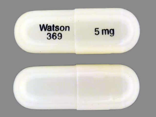 Imprint Watson 369 5 mg - loxapine 5 mg
