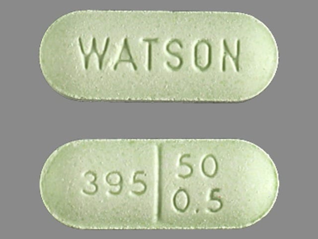 Image 1 - Imprint WATSON 395 50 0 .5 - naloxone/pentazocine 0.5 mg / 50 mg