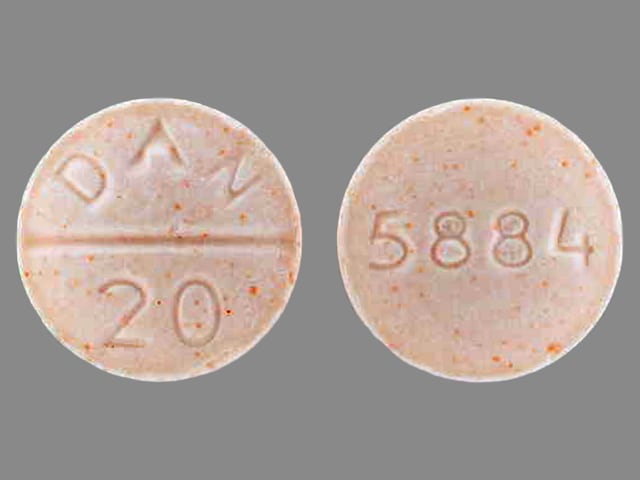 Imprint 5884 DAN 20 - methylphenidate 20 mg