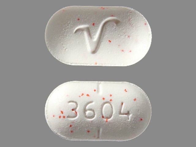 Image 1 - Imprint 3604 V - acetaminophen/hydrocodone 325 mg / 5 mg