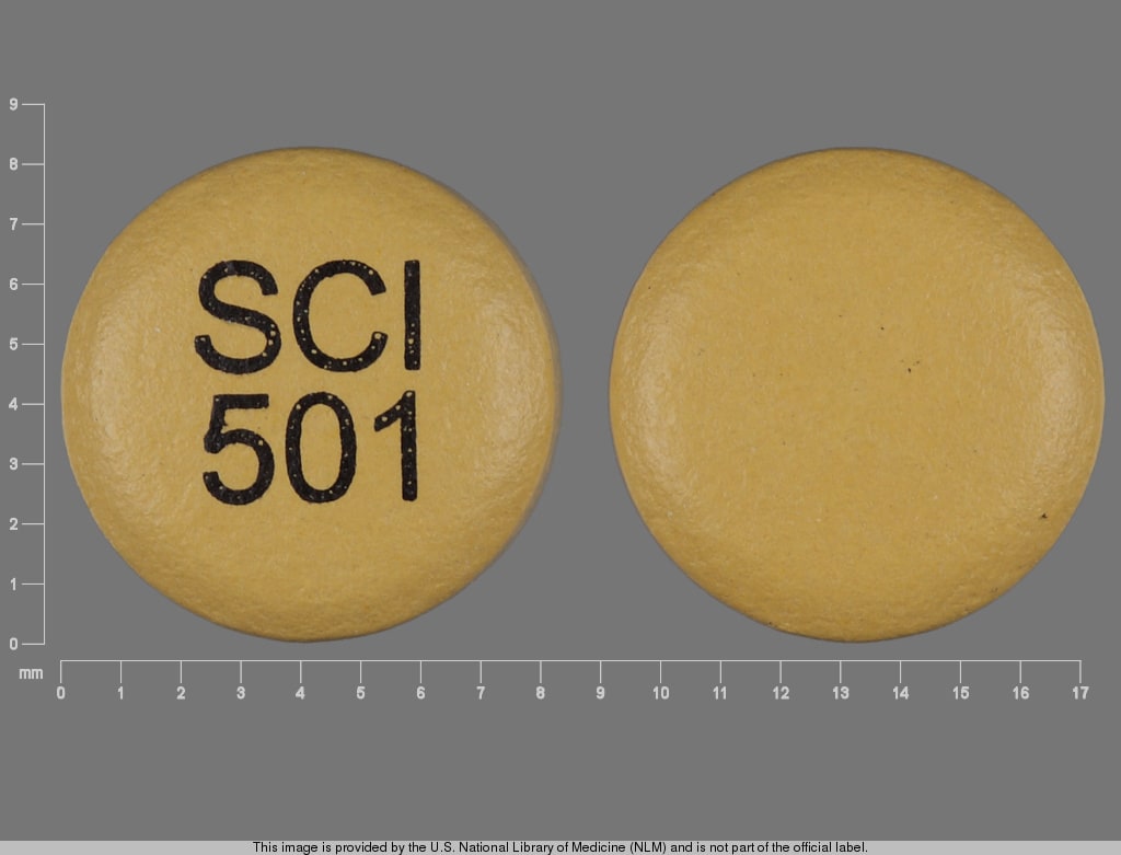 Imprint SCI 501 - nisoldipine 17 mg