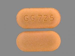 Imprint GG 725 - naproxen 375 mg