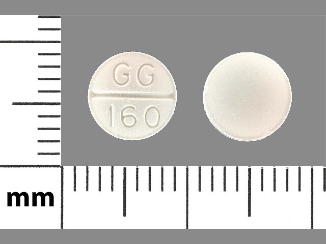 Imprint GG 160 - clemastine 2.68 mg