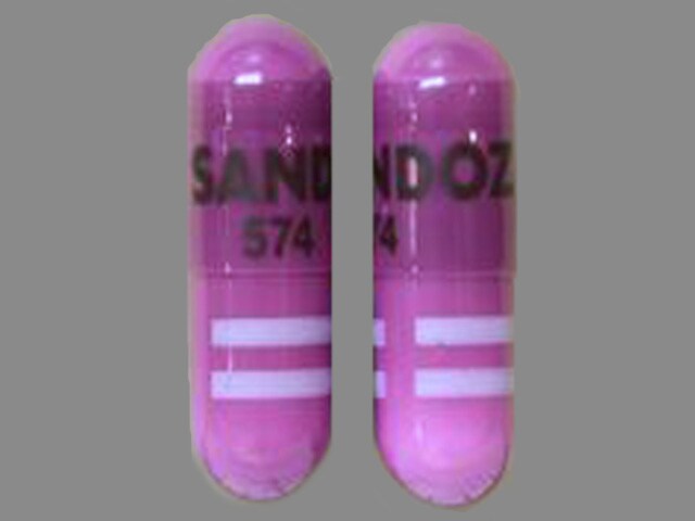 Imprint S SANDOZ 574 - amlodipine/benazepril 10 mg / 20 mg