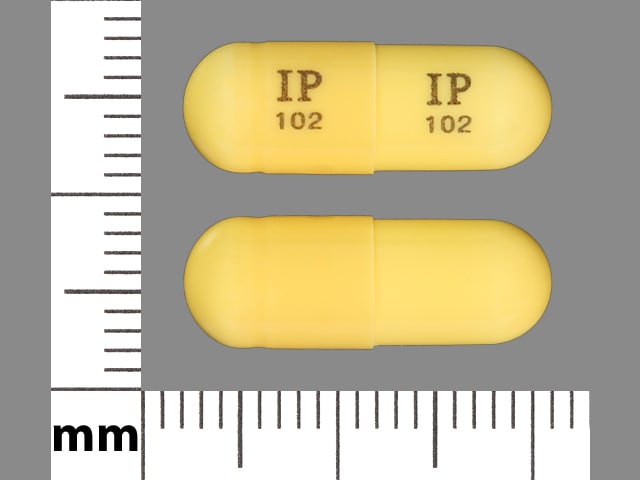 Pill Finder: IP 102 IP 102 Beige Capsule-shape - Medicine.com