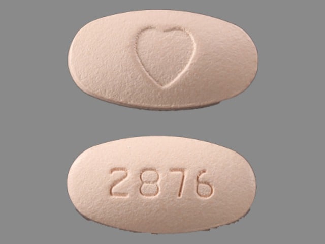 Imprint Logo 2876 - hydrochlorothiazide/irbesartan 12.5 mg / 300 mg