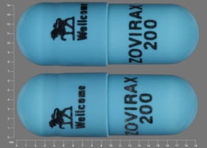 Image 1 - Imprint Wellcome ZOVIRAX 200 - Zovirax 200 mg