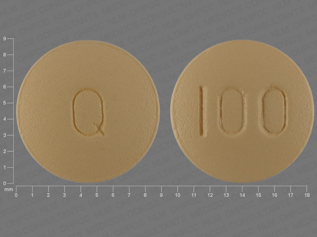 Imprint 100 Q - quetiapine 100 mg