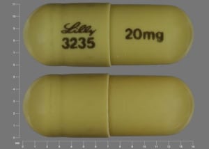 Imprint Lilly 3235 20 mg - Cymbalta 20 mg