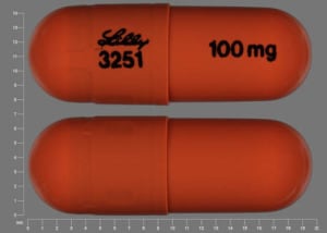 Imprint LILLY 3251 100 mg - Strattera 100 mg