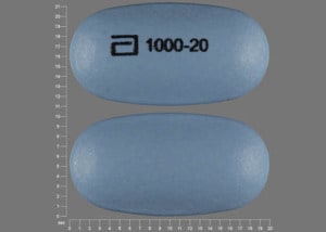Imprint a 1000-20 - Simcor 1000 mg / 20 mg