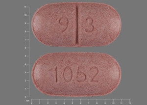 Imprint 93 1052 - enalapril/hydrochlorothiazide 10 mg / 25 mg