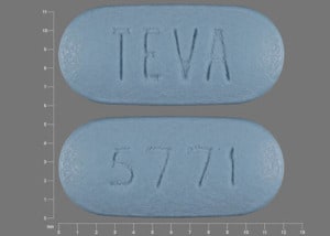 Imprint TEVA 5771 - olanzapine 15 mg