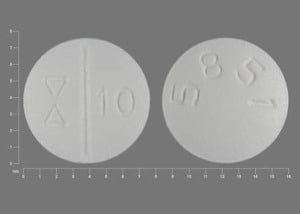 Imprint 5851 Logo 10 - escitalopram 10 mg