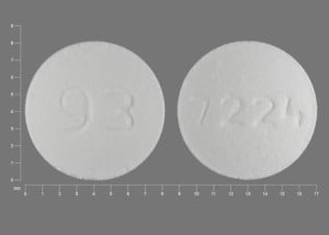 Imprint 93 7224 - fosinopril 40 mg