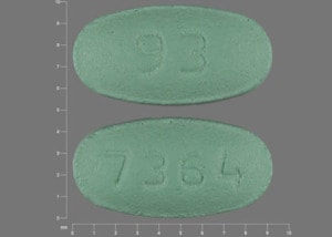 Image 1 - Imprint 93 7364 - losartan 25 mg