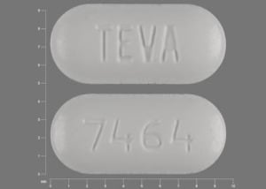 Image 1 - Imprint TEVA 7464 - irbesartan 75 mg