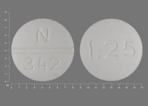 Image 1 - Imprint N 342 1.25 - glyburide 1.25 mg