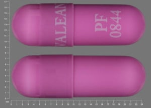 Image 1 - Imprint VALEANT PF 0844 - Phrenilin Forte (old formulation) acetaminophen 650mg / butalbital 50mg