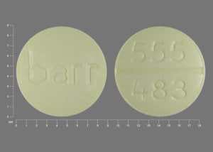 Imprint barr 555 483 - amiloride/hydrochlorothiazide 5 mg / 50 mg