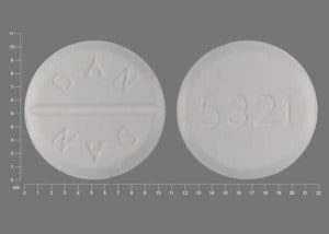 Imprint DAN DAN 5321 - primidone 250 mg