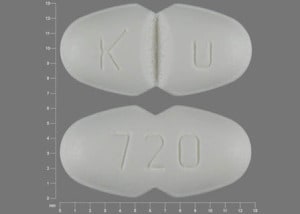 Imprint K U 720 - hydrochlorothiazide/moexipril 12.5 mg / 15 mg