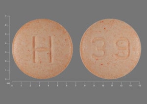 Pill Finder: H 39 Orange Round 