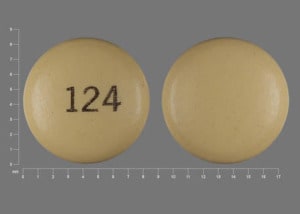 Imprint 124 - pantoprazole 40 mg