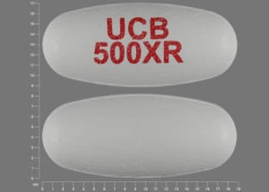 Imprint UCB 500XR - Keppra XR 500 mg
