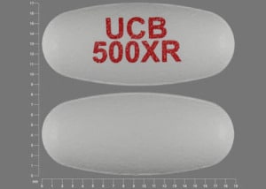 Image 1 - Imprint UCB 500XR - Keppra XR 500 mg