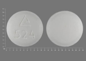 Imprint Logo 524 - hydrocodone/ibuprofen 7.5 mg / 200 mg
