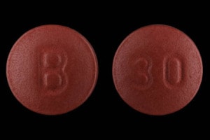 Pill Finder: 30 B Brown Round 