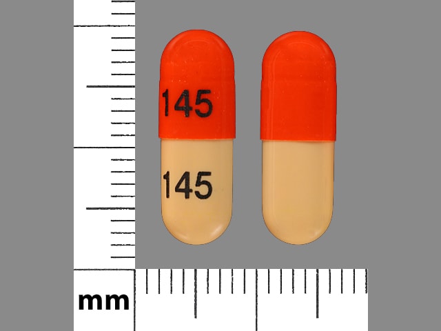 Imprint 145 145 - dantrolene 50 mg