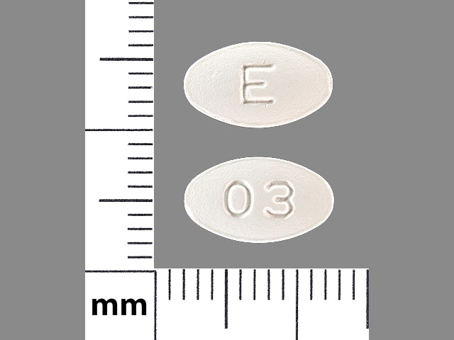 Image 1 - Imprint E 03 - carvedilol 12.5 mg