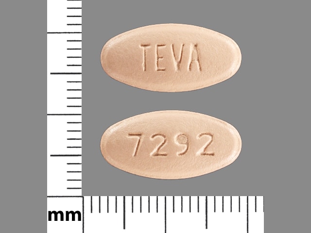 Image 1 - Imprint TEVA 7292 - levofloxacin 500 mg
