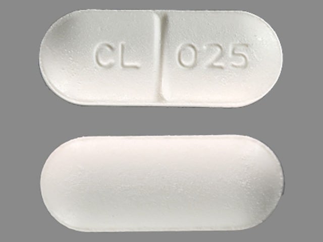 Image 1 - Imprint CL 025 - colchicine/probenecid 0.5mg / 500mg