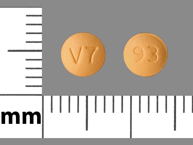 Image 1 - Imprint V7 93 - quetiapine 25 mg