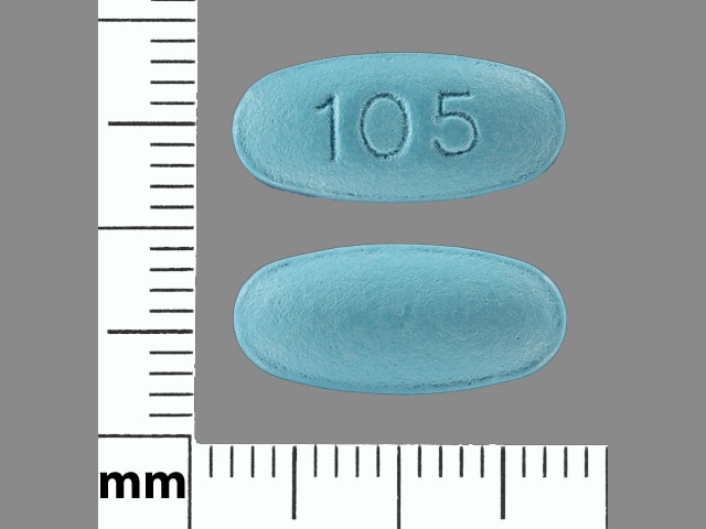 Imprint 105 - methenamine 500 mg