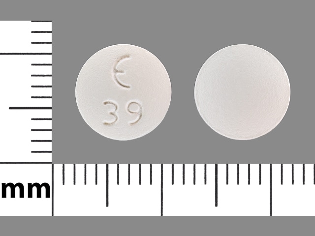Imprint E 39 - betaxolol 20 mg