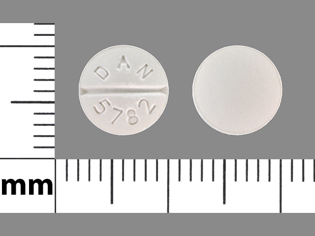 Imprint DAN 5782 - atenolol/chlorthalidone 50 mg / 25 mg