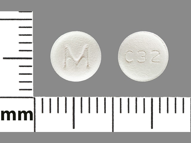 Imprint M C32 - carvedilol 6.25 mg