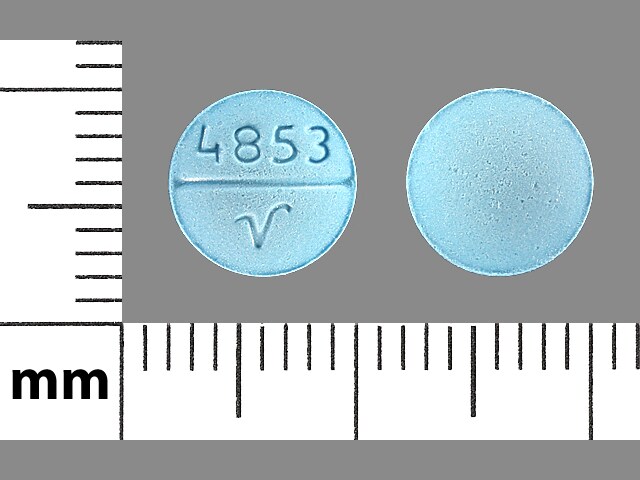 Imprint 4853 V - oxybutynin 5 mg