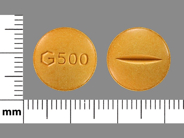 Imprint G500 - sulfasalazine 500 mg