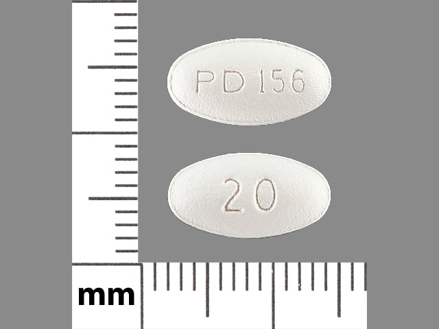 Imprint PD 156 20 - atorvastatin 20 mg