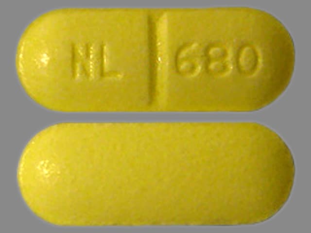 Image 1 - Imprint NL 680 - naloxone/pentazocine 0.5 mg / 50 mg