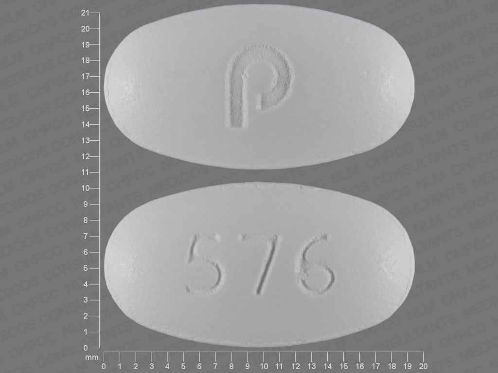 Imprint p 576 - amlodipine/valsartan 5 mg / 320 mg