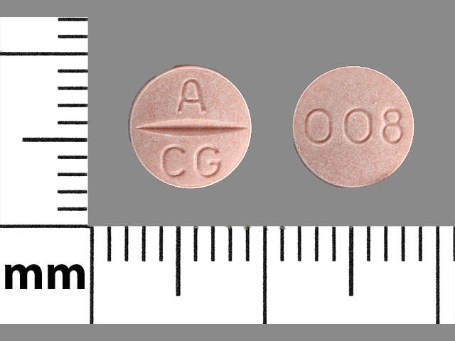 Imprint A CG 008 - candesartan 8 mg