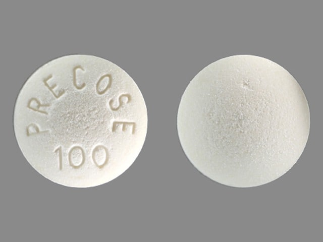 Imprint PRECOSE 100 - Precose 100 mg