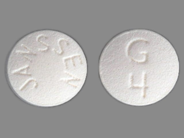 Pill Finder JANSSEN G 4 White Round Medicine